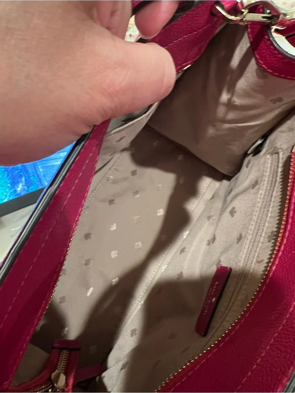 kate spade Hot Pink Pebbled Leather Satchel